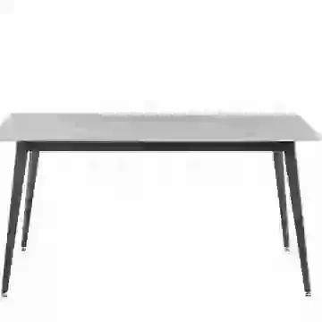 Modern Sintered Stone Fixed Top Dining Table 1.6m Choice of 3 Colours